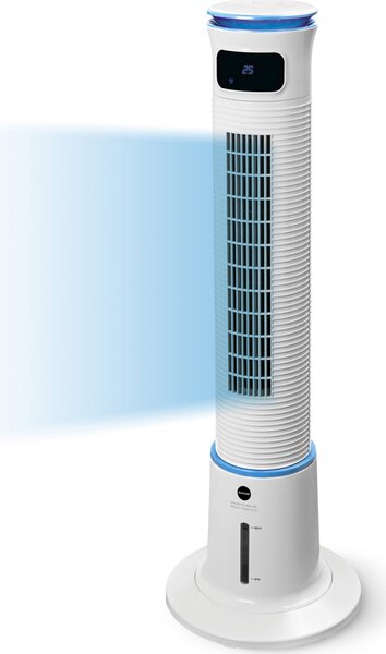 MACOM Ventilatore Raffrescatore d'Aria Evaporativo Oscillante 3 Velocit colore Bianco Breeze Tower Plus - 985