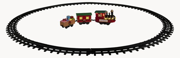 Decorazione natalizia a LED con effetti sonori e funzione timer Railway