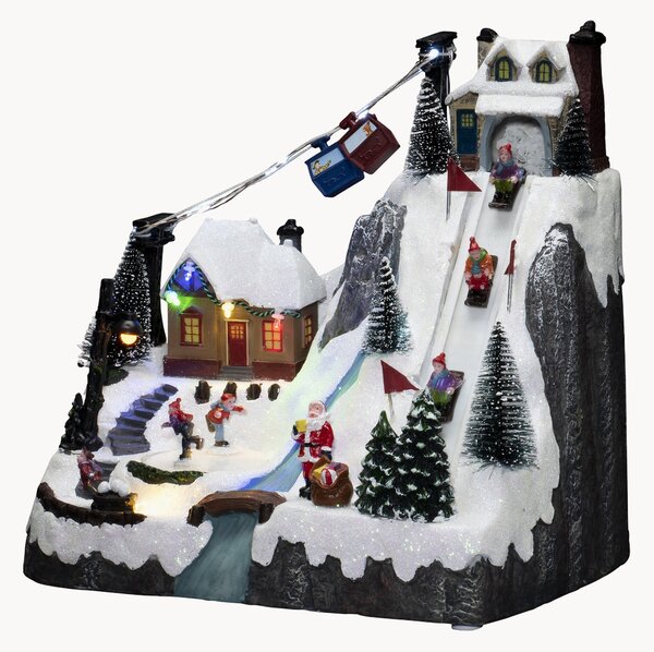 Decorazione natalizia a LED Ski Slope