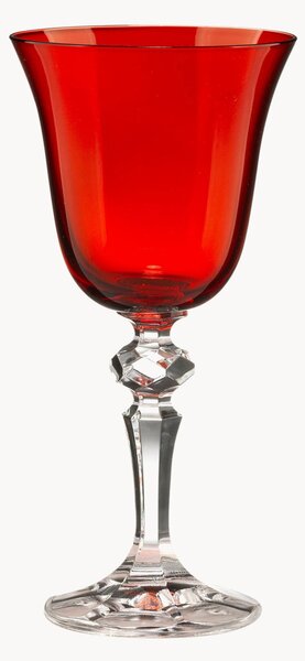 Set di 6 bicchieri da vino in cristallo fatti a mano Zaccaria