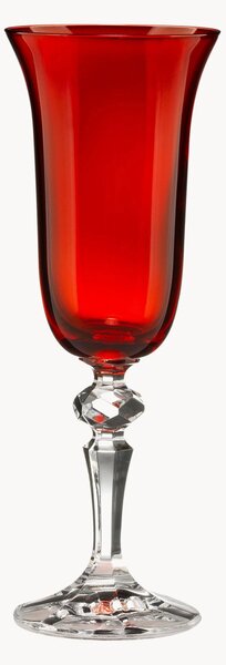 Set di 6 flute da champagne in cristallo fatti a mano Zaccaria