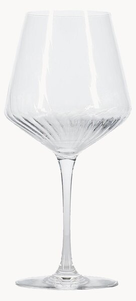 Set di 4 bicchieri da vino rosso in cristallo Robi