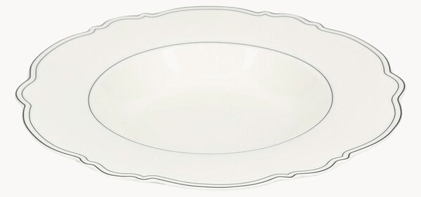 Set di 2 piatti fondi in New Bone China Odette