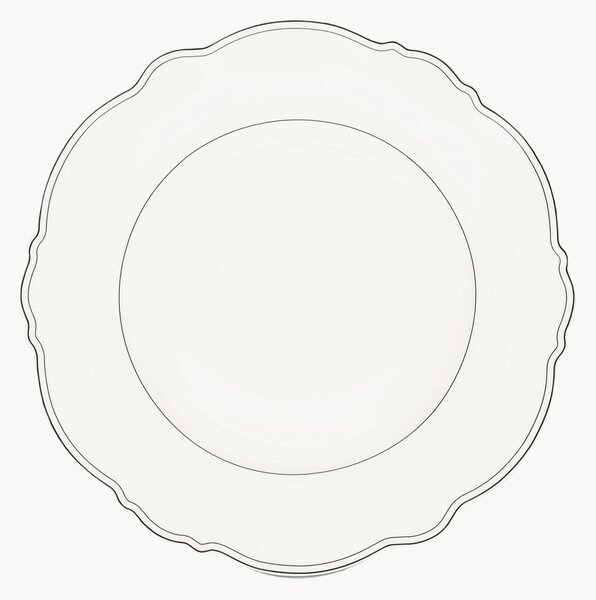 Set di 2 piatti piani in New Bone China Odette