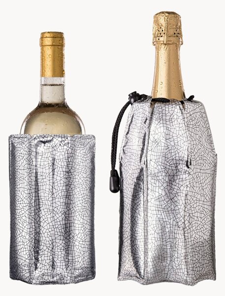 Raffredda bottiglie vino e champagne Vacu Vin, set da 2