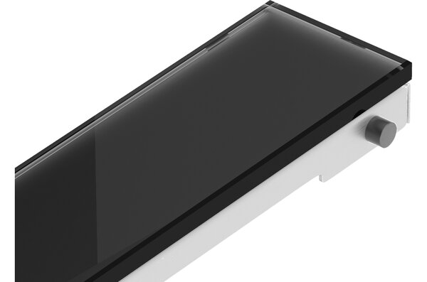 Mexen Flat MGB copertura per scarico lineare 80 cm, vetro nero - 1026080