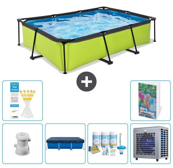 Piscina fuori terra rettangolare - 300x200x65 cm - 5 pezzi - Modello S264