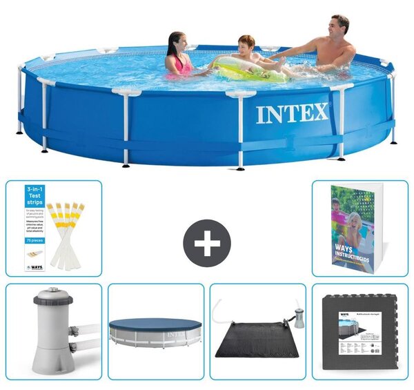 Piscina fuori terra a struttura - 366x76 cm - 5 pezzi - Modello S195