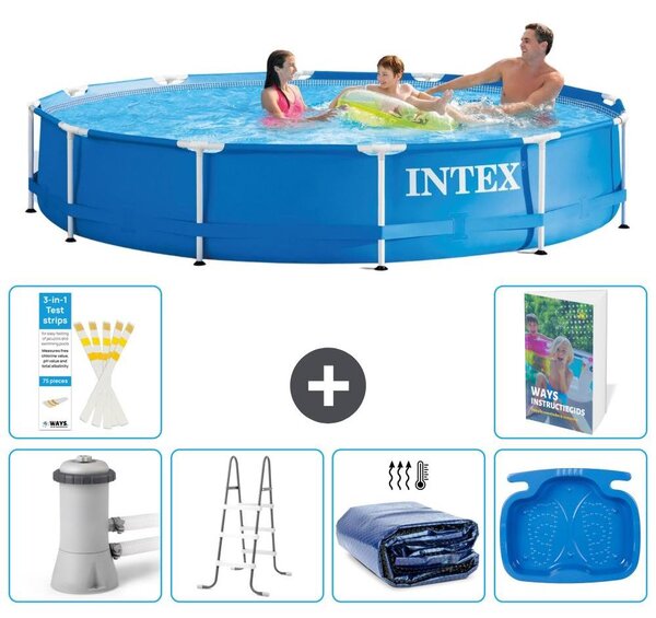 Piscina autoportante rettangolare - 366x76 cm - composta da 5 parti - modello S318