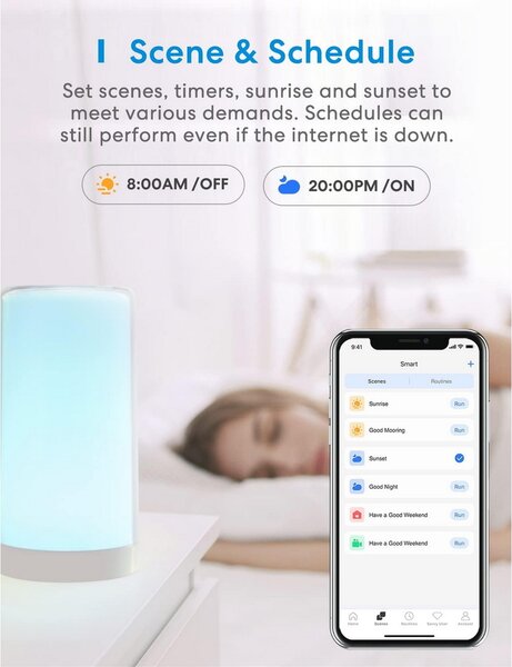 Meross MSL430HK Lampada da tavolo Smart RGBWW WiFi Homekit