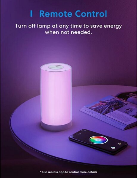 Meross MSL430HK Lampada da tavolo Smart RGBWW WiFi Homekit