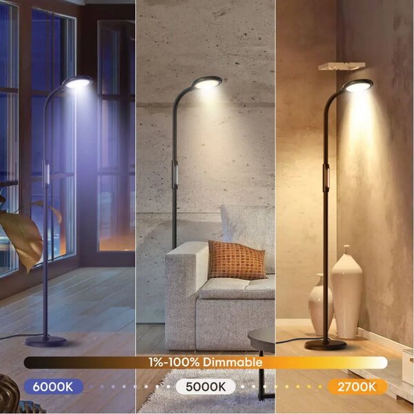 Meross MSL610HK Lampada da terra Smart 3 in 1 CCT temperatura colore regolabile WiFi Homekit