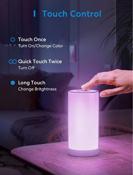 Meross MSL430HK Lampada da tavolo Smart RGBWW WiFi Homekit