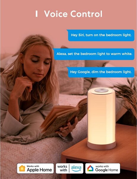 Meross MSL430HK Lampada da tavolo Smart RGBWW WiFi Homekit
