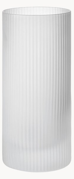Set di 2 bicchieri da long drink in vetro soffiato con scanalatura in rilievo Ripple, 480 ml