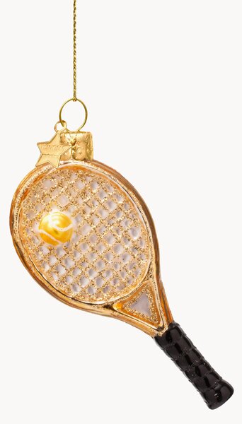 Addobbo di Natale in vetro soffiato Tennis Racket