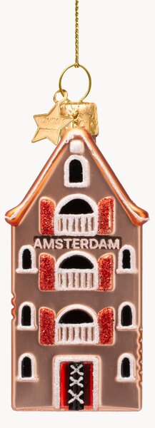 Addobbo di Natale in vetro soffiato Amsterdam Canal House