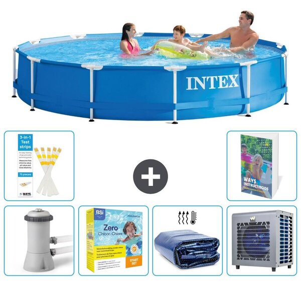 Piscina autoportante rettangolare - 366x76 cm - 5 pezzi - Modello S331