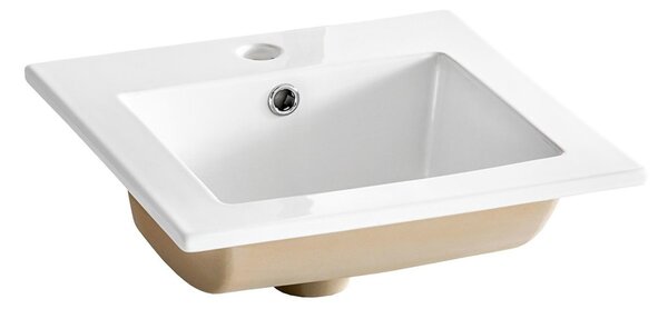 Lavabo da incasso in Vetroceramica CFP 42 cm, bianco opaco