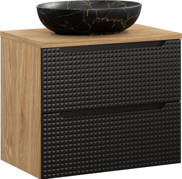 Set Da Bagno 70 Cm Con Piano E Lavabo Da Appoggio Mona: Eleganza In Chiave Moderna