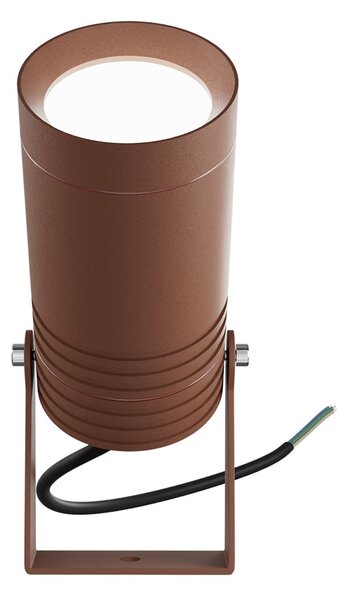 Faretto con Picchetto e Supporto GU10 IP67 Alluminio e Vetro - Corten
