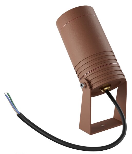 Faretto con Picchetto e Supporto GU10 IP67 Alluminio e Vetro - Corten