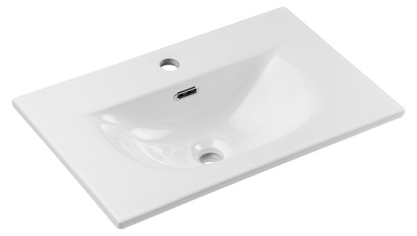 Lavabo da incasso in Vetroceramica 61 x 40 cm, bianco lucido, rettangolare
