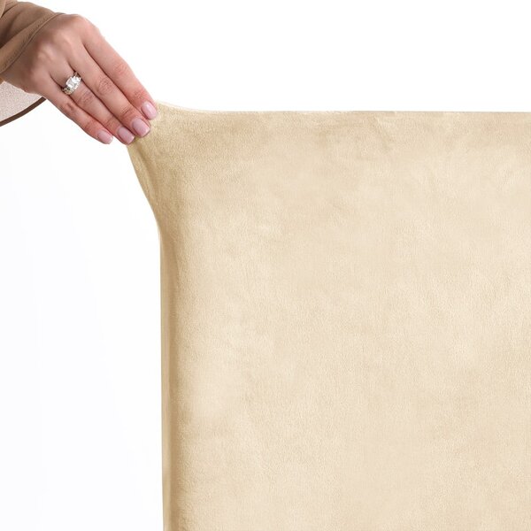 Coprisedia beige con rivestimento elastico per sedie 48 cm Sento – Restilo