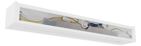 Applique da Parete 2xE14 Rettangolare 45cm in Gesso Pitturabile