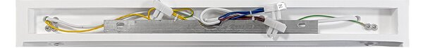 Applique da Parete 2xE14 Rettangolare 36cm in Gesso Pitturabile