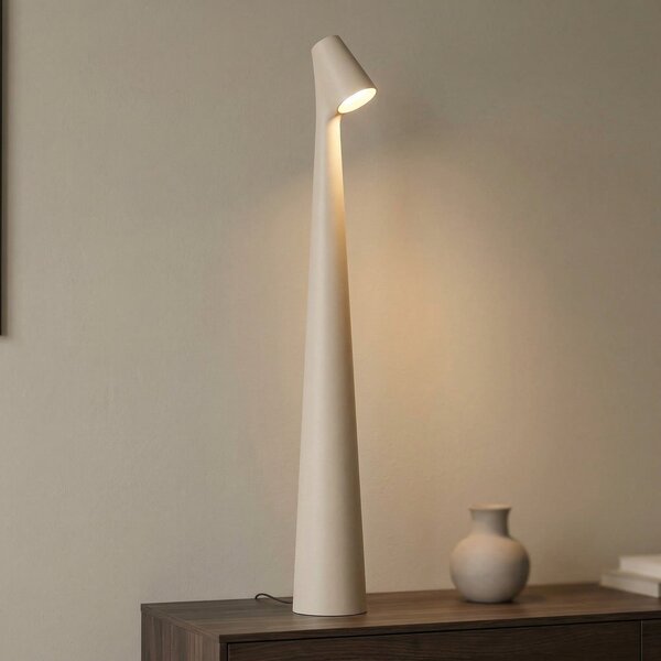 Lampade da tavolo Vibia, Africa, dimmerabile, Beige, Soggiorno, Metallo, Design