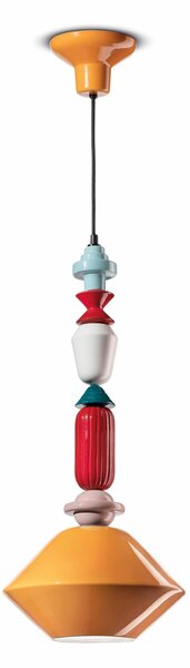 Lampada a sospensione C2511-GIA Collezione LARIAT Diametro ? 31x h 70 cm -1 x max 53W E27 interno COLOREGiallo