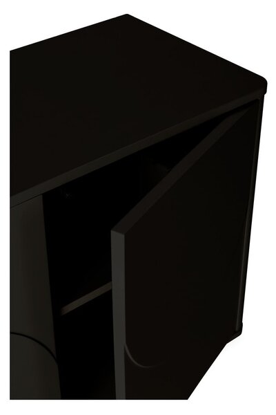 Cassettiera nera 180x75x40 cm Solei – MOME