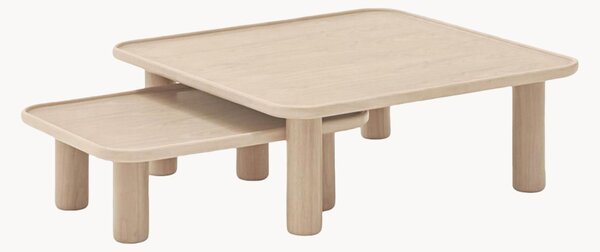 Set di 2 tavolini da salotto in legno Nest