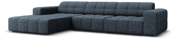 Divano angolare blu (angolo sinistro) Chicago - Cosmopolitan Design