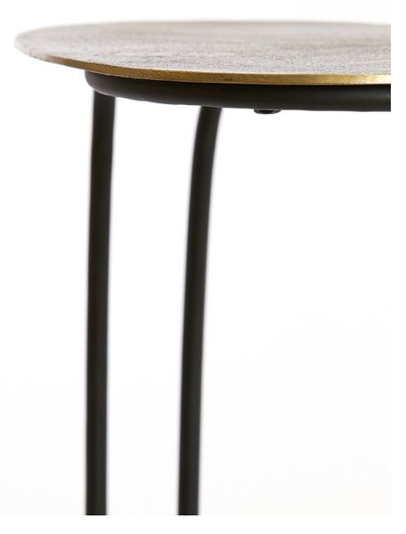 Tavolo portaoggetti in metallo 27x43 cm Marsh - Light & Living