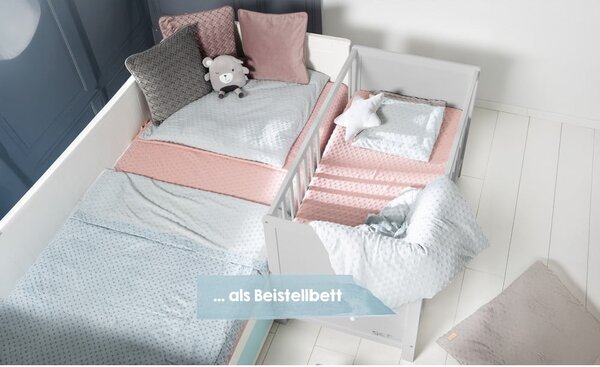 Lettino grigio/grigio tortora 60x120 cm Hamburg – Roba