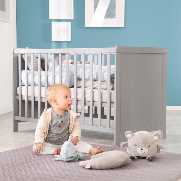 Lettino grigio/grigio tortora 60x120 cm Hamburg – Roba