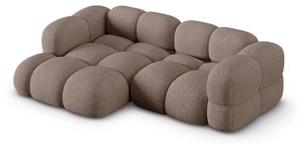 Divano angolare marrone (con penisola a sinistra/con chaise lounge) Loretto – Cosmopolitan Design