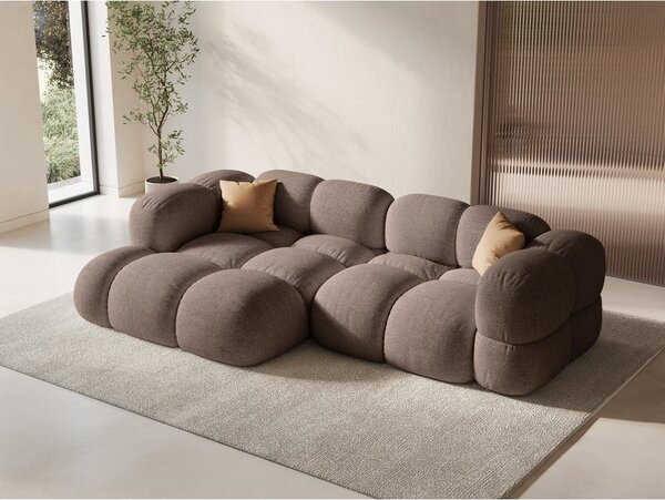 Divano angolare marrone (con penisola a sinistra/con chaise lounge) Loretto – Cosmopolitan Design