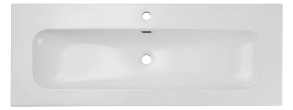 Lavabo da bagno Comad FLY 120 DP, bianco, Vetroceramica, larghezza 121 cm