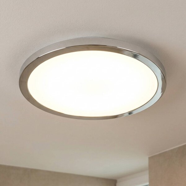LIGHTME Plafoniera Aqua, Cromo / Argento, Bagno, Alluminio, Moderno, Plafoniera