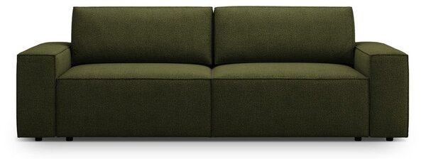 Divano letto verde scuro in tessuto bouclé 247 cm Jodie - Micadoni Home