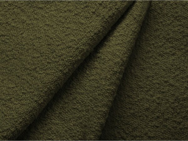 Divano letto verde scuro in tessuto bouclé 247 cm Jodie - Micadoni Home