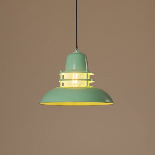 Lampada a sospensione Lorenz ROYALTECH, dimmerabile, Verde, Soggiorno / Sala da pranzo, Metallo, Vintage, Lampada a sospensione