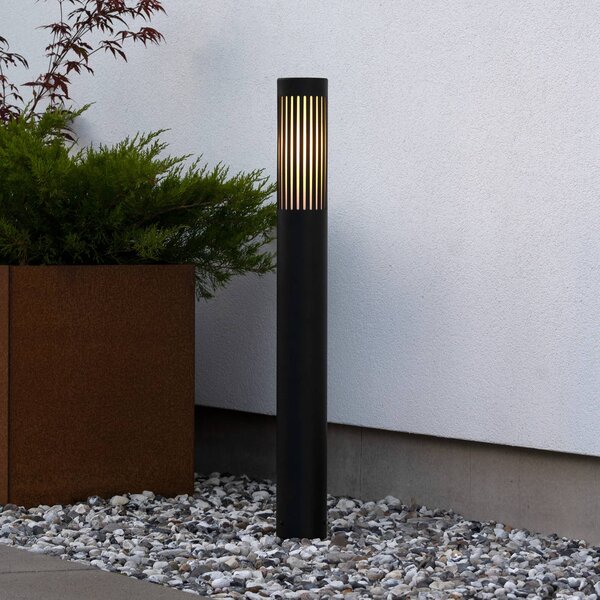 Konstsmide Lampioncino da giardino Pistoia, dimmerabile, Nero, Alluminio, Lampada da esterni