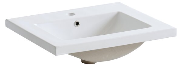 Lavabo monoblocco per mobile sottolavabo da 60 cm Lavabo per mobile sottolavabo 61 x 18 x 46 cm