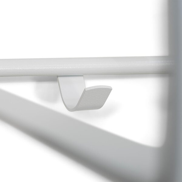 Attaccapanni da parete bianco in metallo con scaffale 100 cm Rex – Spinder Design