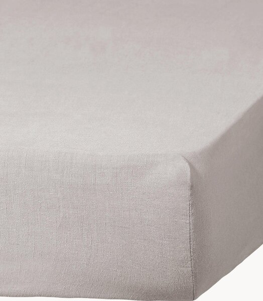 Lenzuolo con angoli boxspring in lino fatto a mano Camille