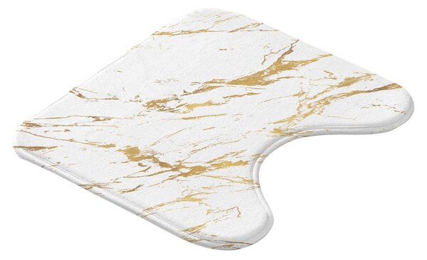 Tappetino per il bagno bianco/dorato 45x45 cm Aquamarbre – douceur d'intérieur
